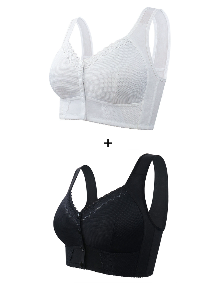 Compre 1 Leve 2: Sutiã Rendado Fechamento Frontal