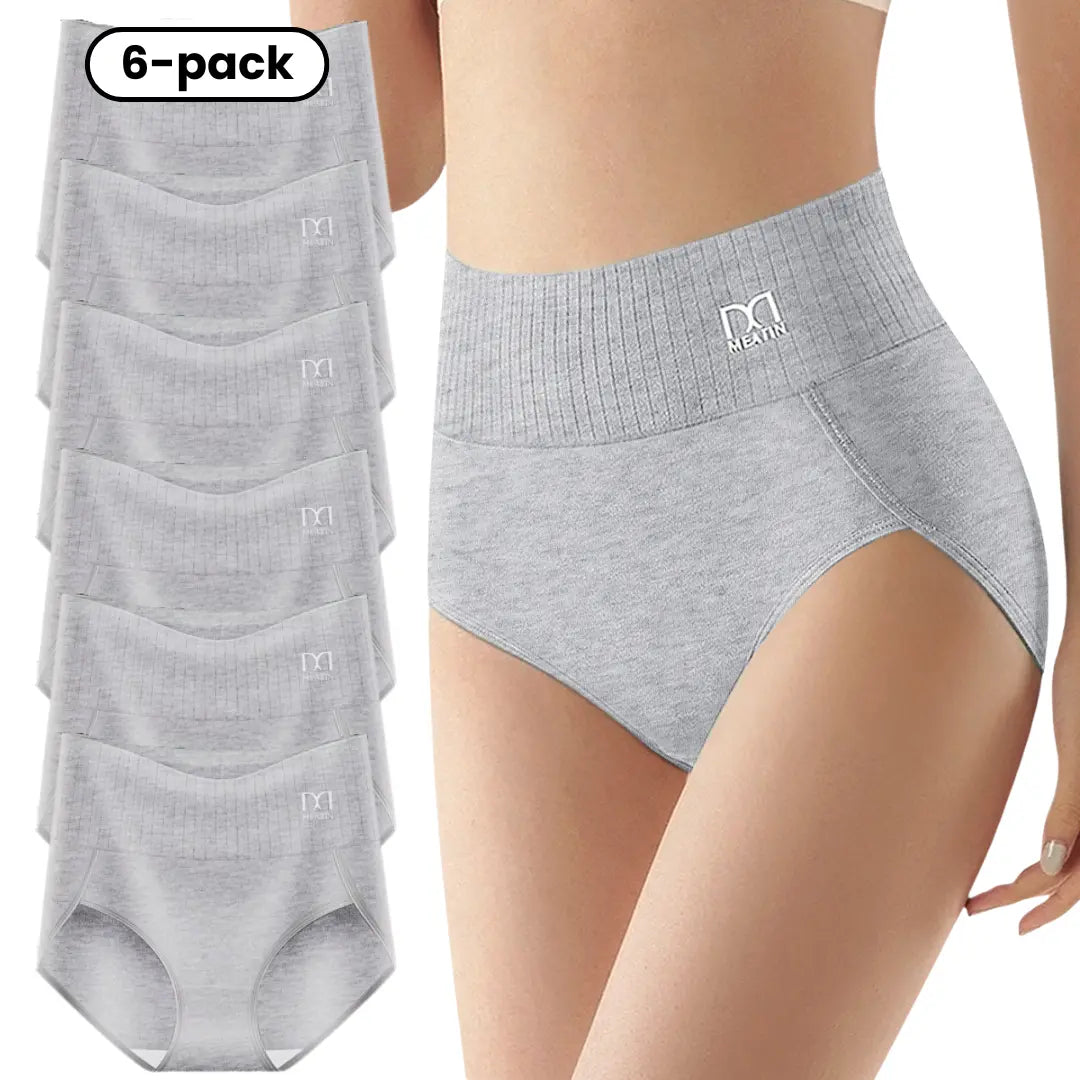 Slympy™ 6-pak | Conjunto com 6 Calcinhas Cintura Alta Confortáveis com Suporte Abdominal – Para o dia a dia e para todos os tipos de corpo