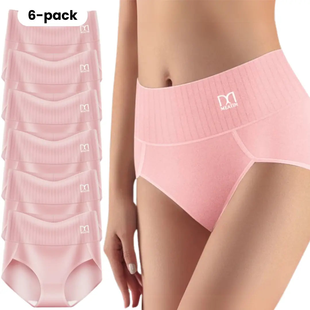 Slympy™ 6-pak | Conjunto com 6 Calcinhas Cintura Alta Confortáveis com Suporte Abdominal – Para o dia a dia e para todos os tipos de corpo
